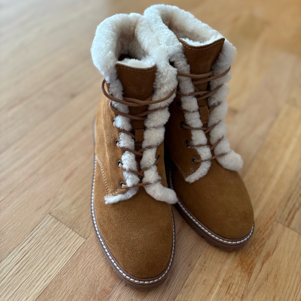Cozy Tan Faux Suede Women's Boots